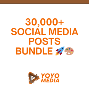 30,000+ Social Media Posts Bundle 🚀🎨