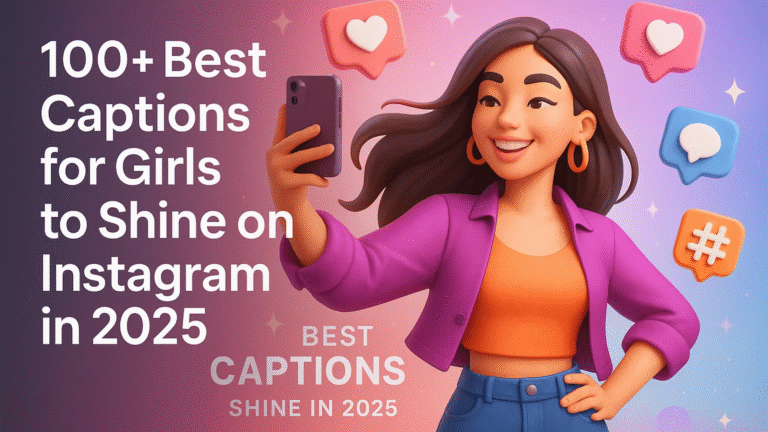 caption for girls