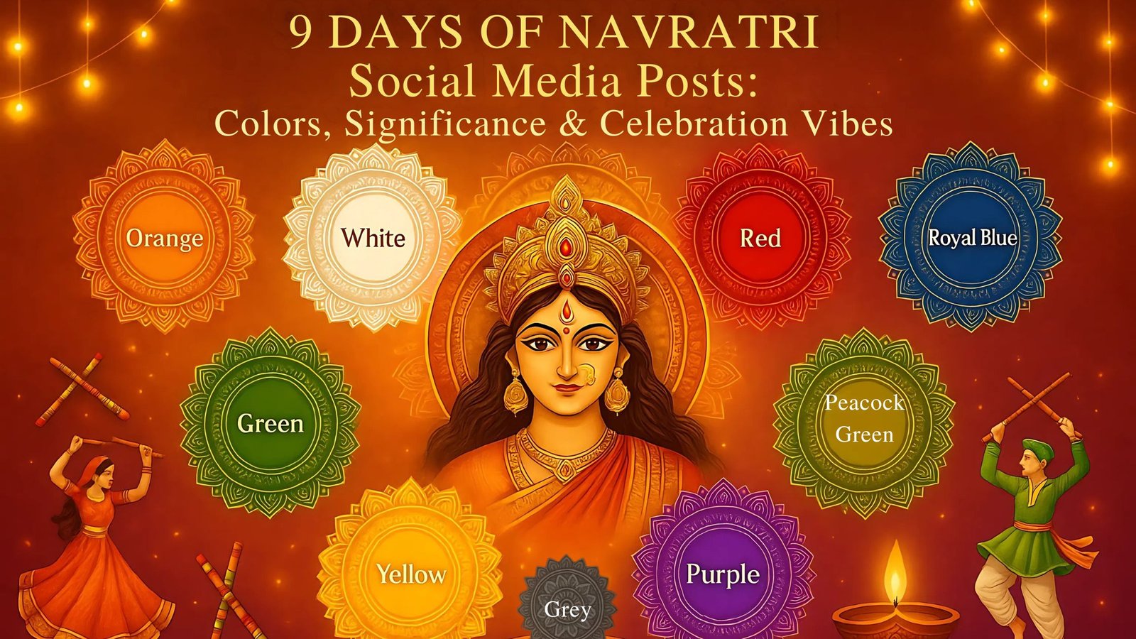 navratri social media posts​