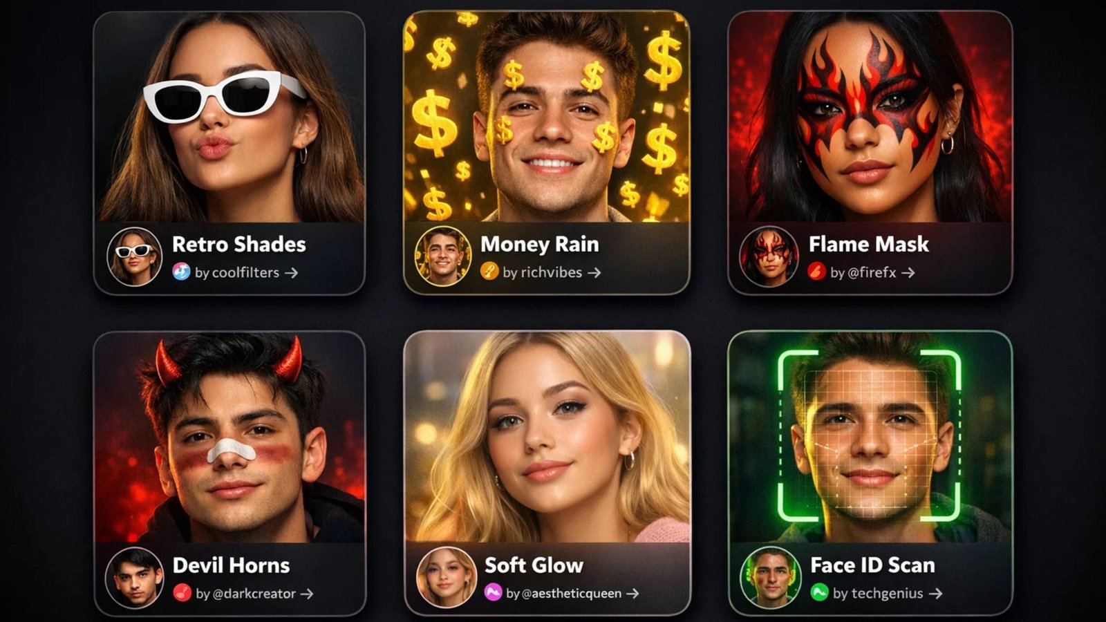 Snapchat filter Names